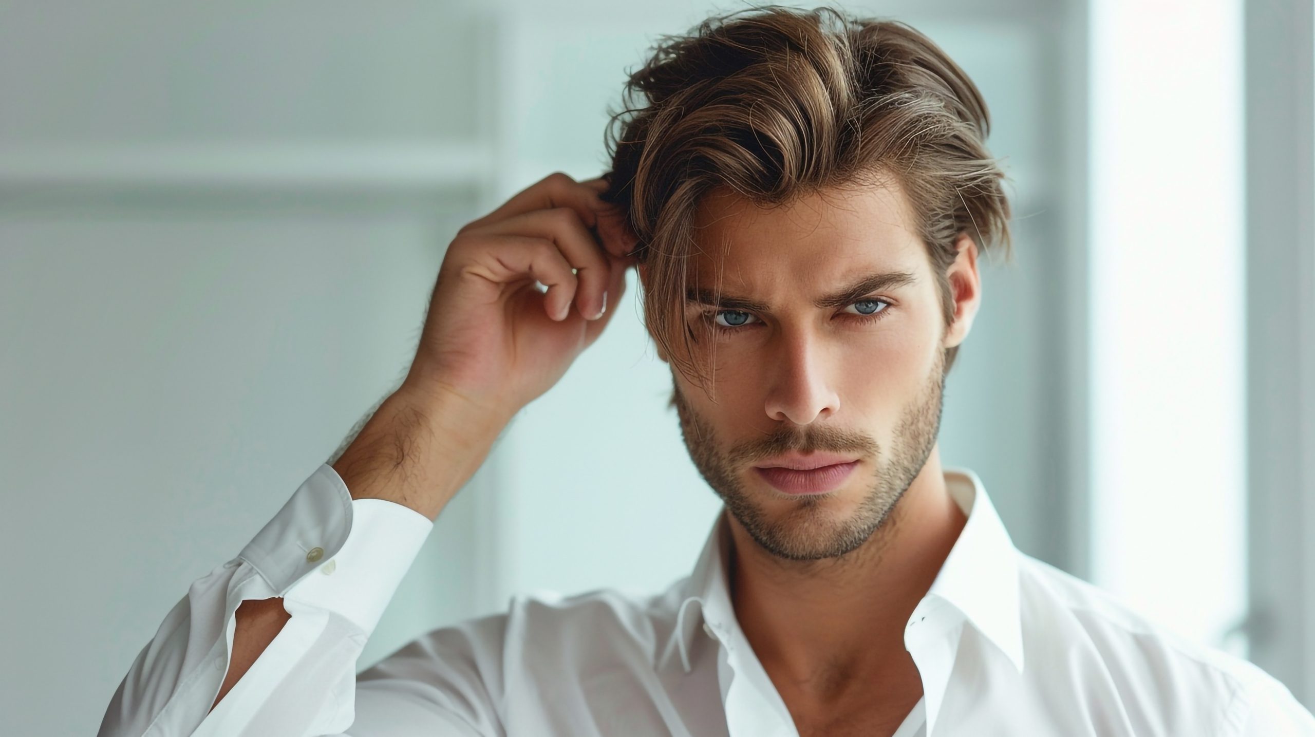 Capelli naturali lunghi uomo